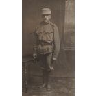 Фото ПМВ Австрийский штурмовик, штык нож ,пряга .Оригинал!