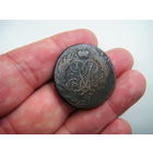 2 копейки 1759г. Перечекан с ОЧЕНЬ РЕДКОЙ!!! копейки1757г. Орёл в облаках. Сетчатый гурт.