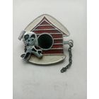 ЗНАЧОК СОБАКА НА ЦЕПИ (НАКЛАДНОЙ)