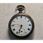 Швейцарские серебряные карманные   часы , на ходу