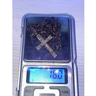 Крест серебренный 925 проба, 16г