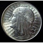 5 злотых 1933 (3) блеск, превосходное коллекционное состояние!!