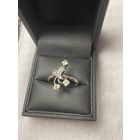 Кольцо из СССР Серебро Горный хрусталь? 875 звезда