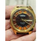 Красивые часы ссср слава,позолота ау.10,на ходу,календарь переключается,АВТОПОДЗАВОД,с рубля