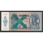 Венгрия 20 пенго 1941 года. С надпечаткой. Тип Р-109. Состояние аUNC