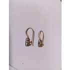 С рубля без мц. сережки со вставками. КЮ6 кЗвезда825пр.  длина 2см.