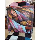 ШИКАРНАЯ КАРТИНА МАСЛО ДВП ПОРТРЕТ ДЕВУШКИ  1980 Е  ГОДА  ХУДОЖНИК СОЛОВЬЕВ А. А.  СТАРТ С 1 РУБЛЯ АУКЦИОН ВСЕГО 5 ДНЕЙ