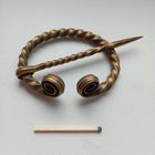 Фибула для одежды для реконструкторов. Копия. Латунь.