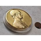 24KT Gold Electroplate, позолота США  Настольная медаль Сокровища искусства Древней Греции