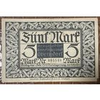 Банкнота 5 марок 1918 год. Оберндорф. Веймарская республика.