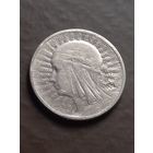 2 злотых 1933 г., Ядвига , с 1 рубля, без мц