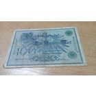 100 марок 1908 года Германии  9422130 зелёный номер и печать