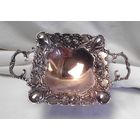 Конфетница Орешница на подставке 21 х 14 см Серебрение