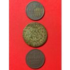 1 Грош 1767 г., 1/2 копейки 1897, 1899 г. С рубля, без м.ц. См. др. мои лоты.