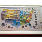 США Набор  25 центов  (квотер) в фирменном альбоме + бонус 6 монет