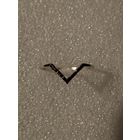 Серебряное кольцо с черными фианитами размер 17