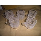 Бокалы пивные,хрустальные(0,125 мл) 5 шт.из СССР.