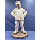 Фарфоровая фигура Строитель Ручная подглазурная роспись.Дания, г. Копенгаген, Bing & Grondahl.1960 – 1969гг.