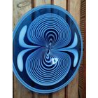 Блюдо . Очень красивое! Отличный подарок! 1972 автор Федоров Анатолий. Нёманское стекло.