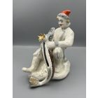 Фарфоровая статуэтка Емеля со щукой ЛЗФИ 1 сорт битая С РУБЛЯ