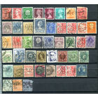 Марки разных стран 1 - перфины - 40+ марок - гашёные. #O-W-86-B-1