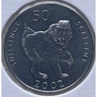 Сомали 50 шиллингов 2002 г. В холдере