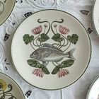 Большая тарелка блюдо Villeroy & Boch с рыбным рисунком, Люксембург