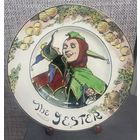 Декоративная тарелка Шут из серии Пофессионалы Royal Dolton Англия 1940 год. 26 см