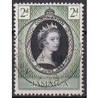 75.BrKS. Великобритания. Колонии. Ямайка. Коронация Елизаветы II. 1953 г. 2d. Mi.#155.