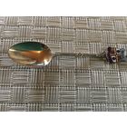 Редкость!Ложка Коллекционная эмаль Серебро Англия 1957 г