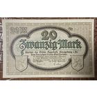 Банкнота 20 марок 1918 год. Кёнигсберг. Веймарская республика