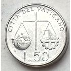 Ватикан 50 лир 1992 г. В холдере