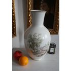 Ваза интерьерная большая 42 см высота  до 1960 г Германия Фюрстенберг живопись