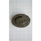 Накладка на офицерскую какарду РИА. Бронза, остатки эмали.