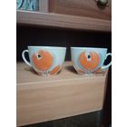 Кружки чайные фарфор Полтава СССР без сколов и трещин