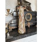 Винтажная ваза Вихрь Сульфидное цветное стекло Красный май СССР1960-е.