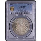 2 гульдена 1855 Франкфурт ms 63 pcgs - редкость! Уникальный сохран!