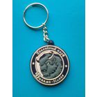 Брелок - "Логотип Хоккейный Клуб "Динамо" Минск" - ПВХ - Диаметр Брелка - 3,5 см.