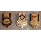 Значки,Общества спортивные. Локомотив, Зенит, Водник.