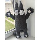 Плюшевая вязаная мягкая игрушка амигуруми "Кот Саймона" интерьер ручная работа handmade кукла
