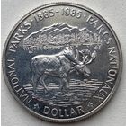 Канада 1 доллар 1985 г. 100 лет Национальным паркам