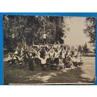 Фото из СССР. Построение "пирамиды". 1930-е. 8х11 см.