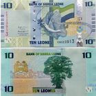 Сьерра Леоне 10 леоне 2022 год UNC