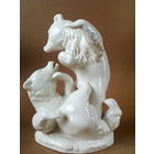 Фарфоровая Статуэтка Борющиеся медведи Минск ФФЗ, 1960 гг. ОРИГИНАЛ