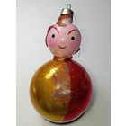 Ёлочная  игрушка  ,  Петрушка  , из СССР . С рубля