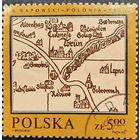 Польша 1982. Старая карта Польши 1526 год. Марка из серии