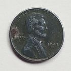 США. 1 цент 1943 г. Монетный двор D. Стальной.