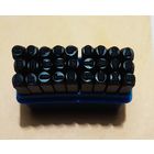 Буквенные клейма # 3 (латинский шрифт), сталь.