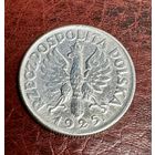 Польша 2 злотых 1925 г. После даты - точка