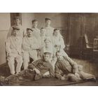 Фото ПМВ  Бойцы в госпитале, сестра милосердия..Оригинал